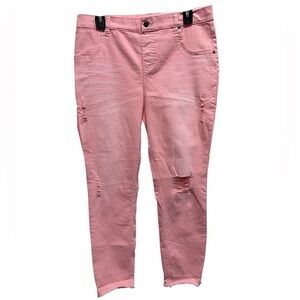 HUE Soft Pink Jeans